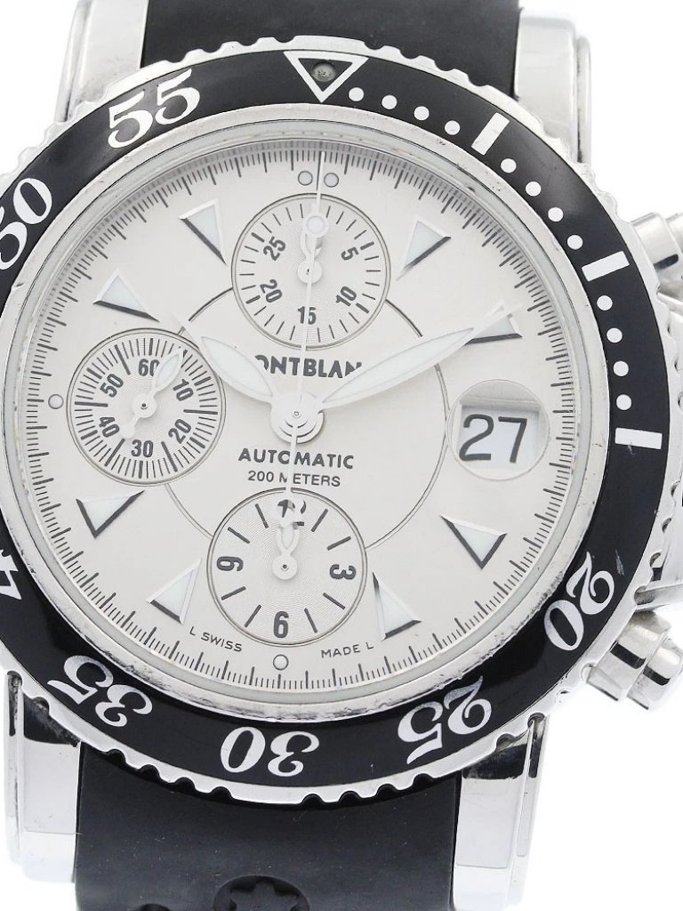 Montblanc Meisterstic 7034 Chronograph Black Dial Automatic Mens Watch957205